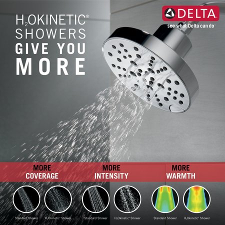 Delta Galeon: 17 Series Shower Trim With H2Okinetic T17272-PR